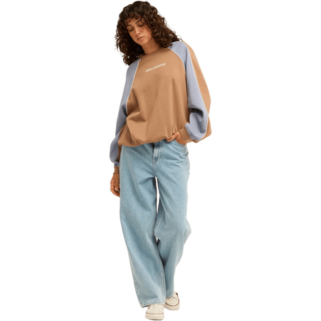 2026 Billabong Womens Cool Times Crew Sweatshirt EBJFT00186 - Sweet Earth